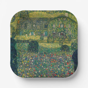 Plato De Papel Gustav Klimt - Casa de campo del artista