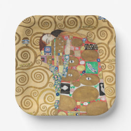 Plato De Papel Gustav Klimt - Complemento, Frisa Estúclet