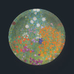 Plato De Papel Gustav Klimt Flor Jardín Naturaleza<br><div class="desc">Un bonito cuadro del jardín,  un cuadro clásico de Gustav Klimt,  llamado Cottage Garden,  o Bauergarten,  1907,  que se encuentra cerca de un jardín de flores,  un cuadro de flores de colores.</div>