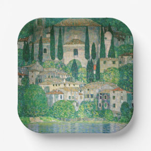 Plato De Papel Gustav Klimt - Iglesia de Cassone
