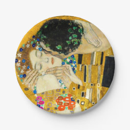 Plato De Papel Gustav Klimt Kiss / Valentine's Day Romantic Art