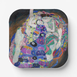 Plato De Papel Gustav Klimt - La Virgen