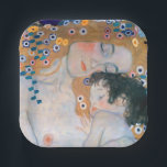 Plato De Papel Gustav Klimt - Madre e hijo<br><div class="desc">Madre e hijo (detalle de las tres edades de la mujer) - Gustav Klimt,  Oil on Canvas,  1905</div>