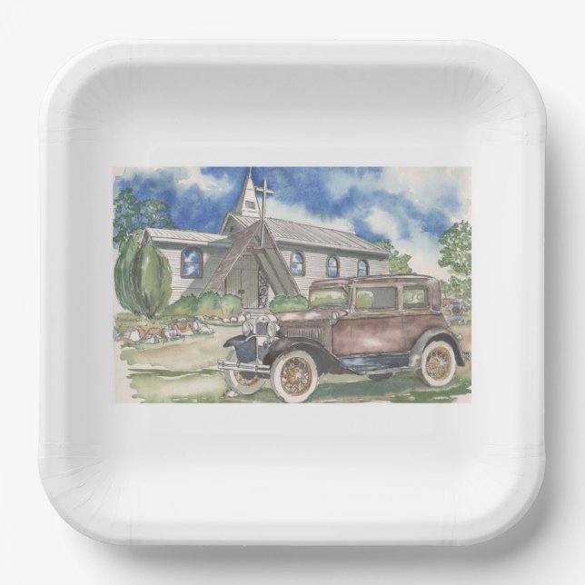 Plato De Papel Habitación siempre (Anverso)