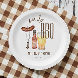 Plato De Papel Hacemos barbacoa barbacoa duchas de novias duchas