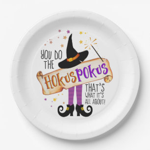 Plato De Papel Haces el Hokus Pokus Witch Magic ID982