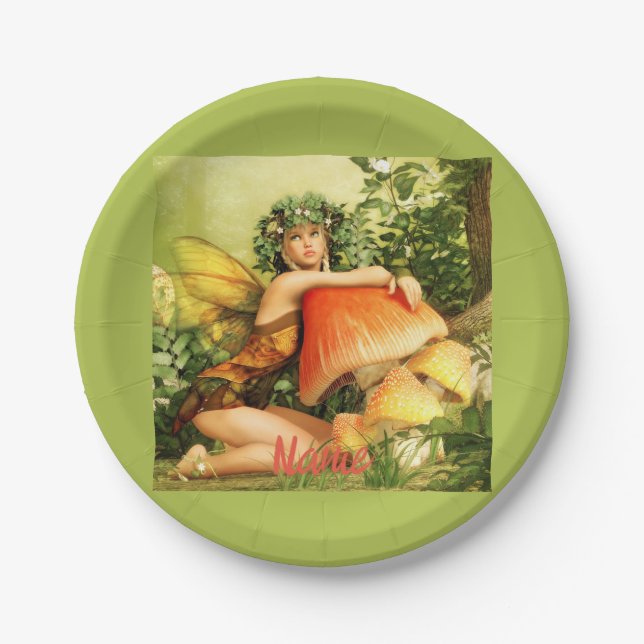 Plato De Papel Hadas de hongo Thunder_Cove (Anverso)