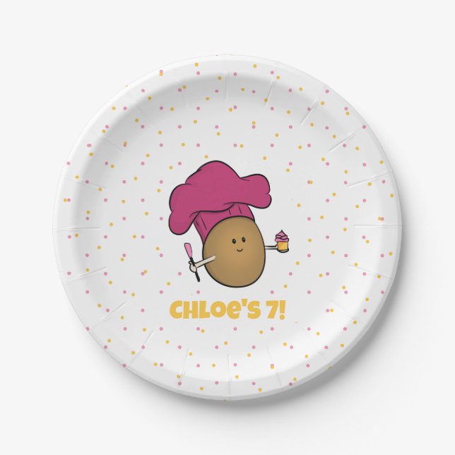 Plato De Papel ¡Hagamos Bake! El Fiesta de última hora del niño (Anverso)