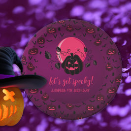 Plato De Papel Hagamos que Halloween sea espeluznante en cualquie