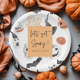 Plato De Papel Hagamos Spooky | Fiesta de Halloween