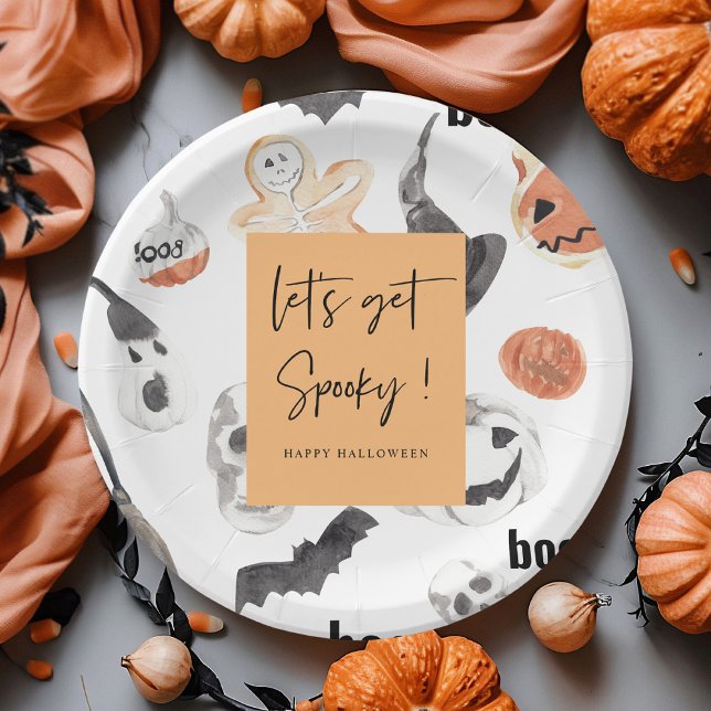 Plato De Papel Hagamos Spooky | Fiesta de Halloween (Subido por el creador)