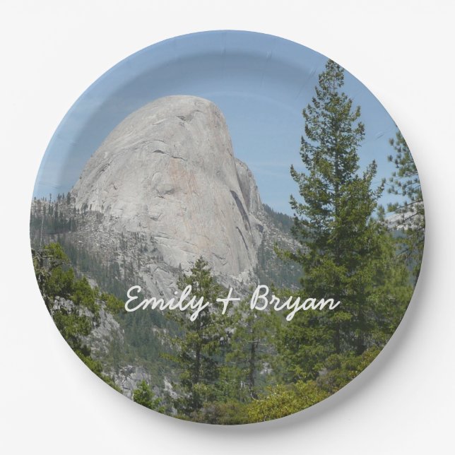 Plato De Papel Half Dome desde Panorama Trail II (Anverso)