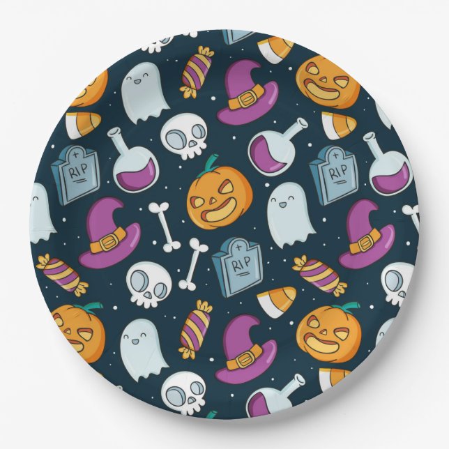 Plato De Papel Halloween (Anverso)
