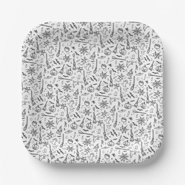 Plato De Papel Halloween (Anverso)