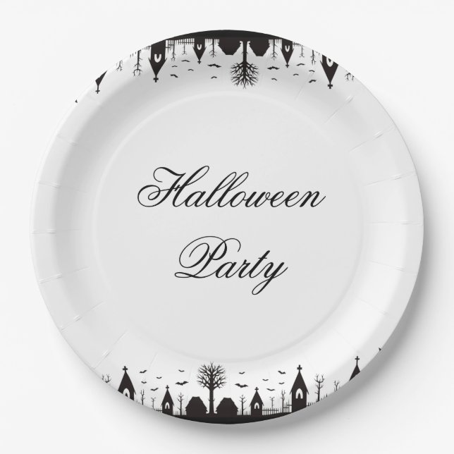 Plato De Papel Halloween (Anverso)