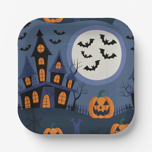 Plato De Papel Halloween (Anverso)