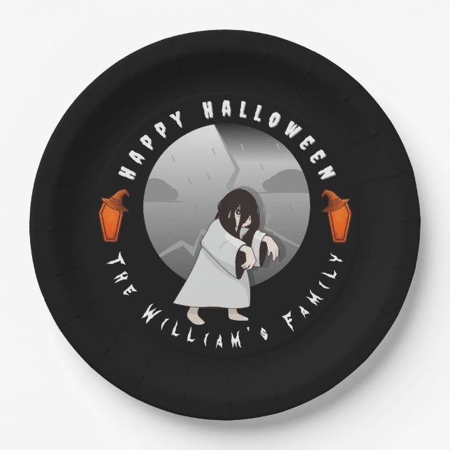 Plato De Papel Halloween  (Anverso)