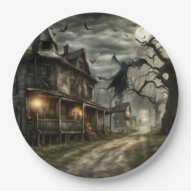 Plato De Papel Halloween  (Anverso)
