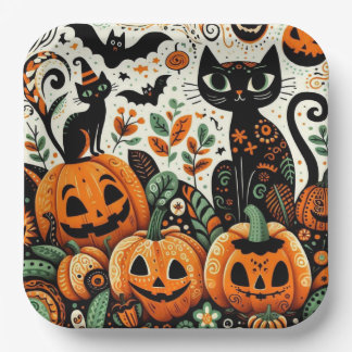 Plato De Papel Halloween