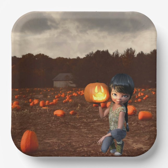 Plato De Papel Halloween (Anverso)