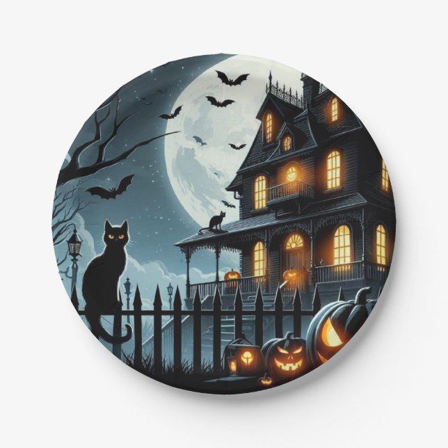 Plato De Papel Halloween (Anverso)