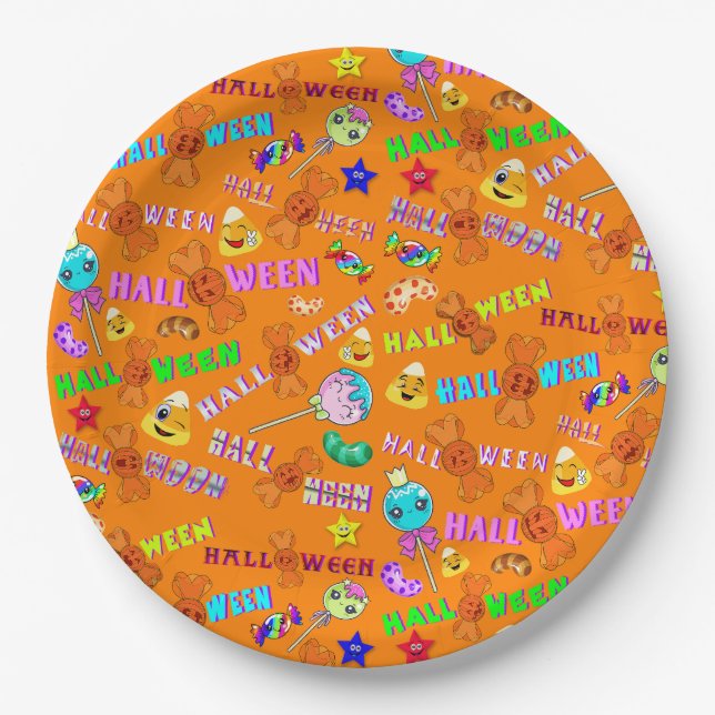 Plato De Papel Halloween (Anverso)
