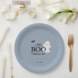Plato De Papel Halloween Baby Boy Shower