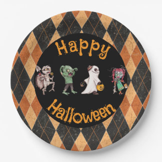 Plato De Papel Halloween Bash Spooktacular