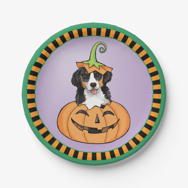 Plato De Papel Halloween Berner (Anverso)