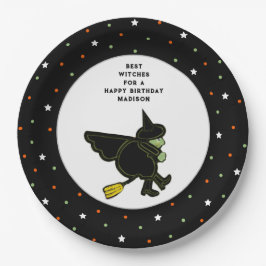 Plato De Papel Halloween Birthday