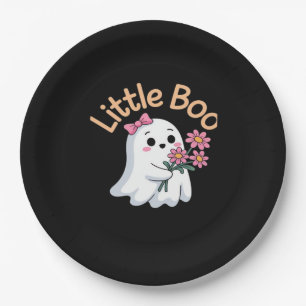 Plato De Papel Halloween Boo Cute Family