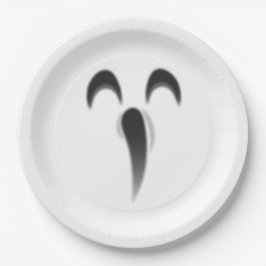 Plato De Papel Halloween con bellos Hauntings