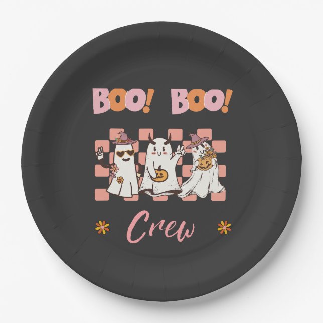 Plato De Papel Halloween de Boo Boo Crew (Anverso)