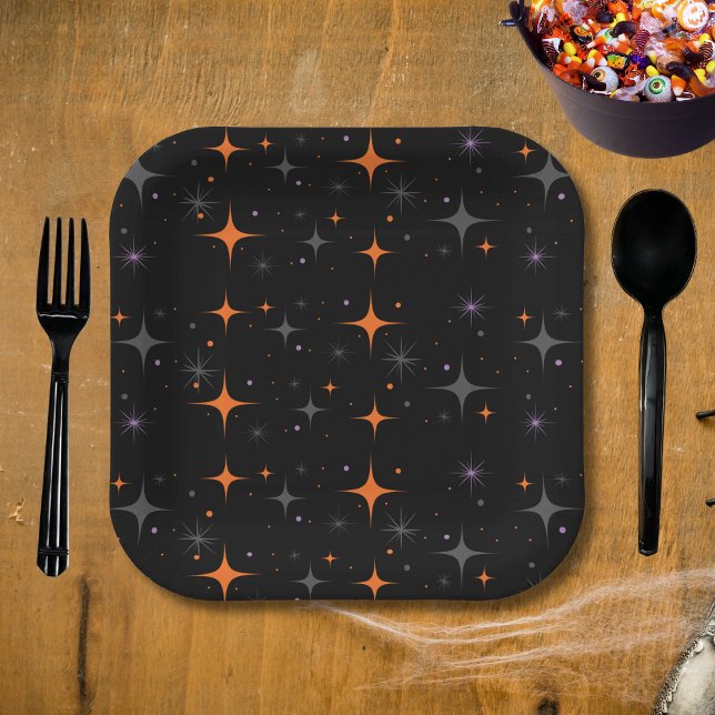 Plato De Papel Halloween de ghost negro lindo (Subido por el creador)
