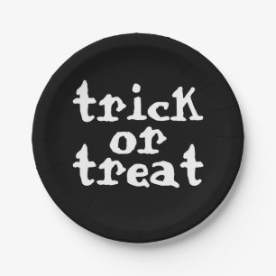 Plato De Papel Halloween De Trick O Trek