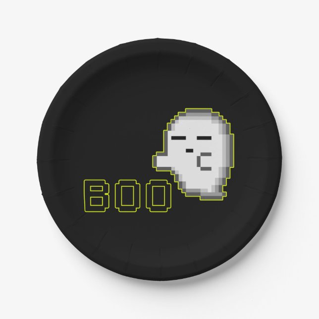 PLATO DE PAPEL HALLOWEEN GHOST - BOO 2 (Anverso)