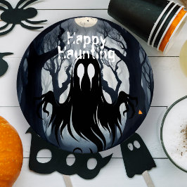 Plato De Papel Halloween Ghost Haunted Forest Costume Fiesta