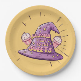 Plato De Papel Halloween Girly - el camino a los dulces