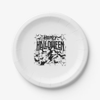 Plato De Papel Halloween Happy Halloween