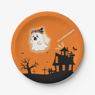 Plato De Papel Halloween “La Llorona” – Leyenda Venezolana Divert