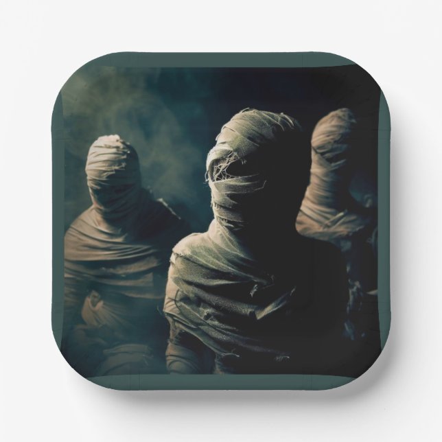 Plato De Papel Halloween - Mamis 4 (Anverso)