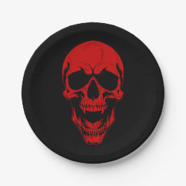 Plato De Papel halloween no muerto vampiro cráneo temible monstru