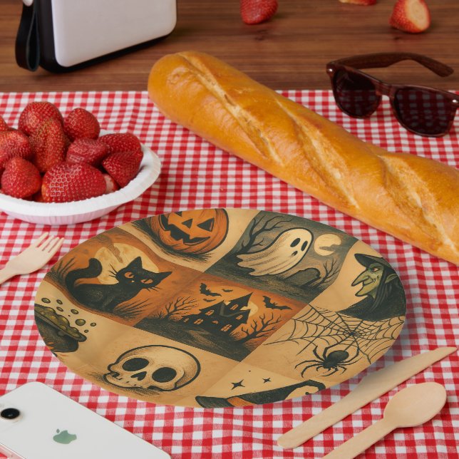 Plato De Papel Halloween paper plate (Picnic)