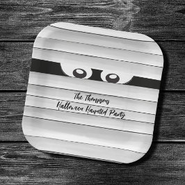 Plato De Papel Halloween Party Spooky Mummy Personalizado