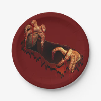 Plato De Papel Halloween Plates de papel festivo de Chicas zombis