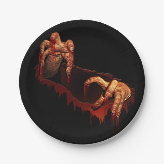 Plato De Papel Halloween Plates de papel festivo de Chicas zombis