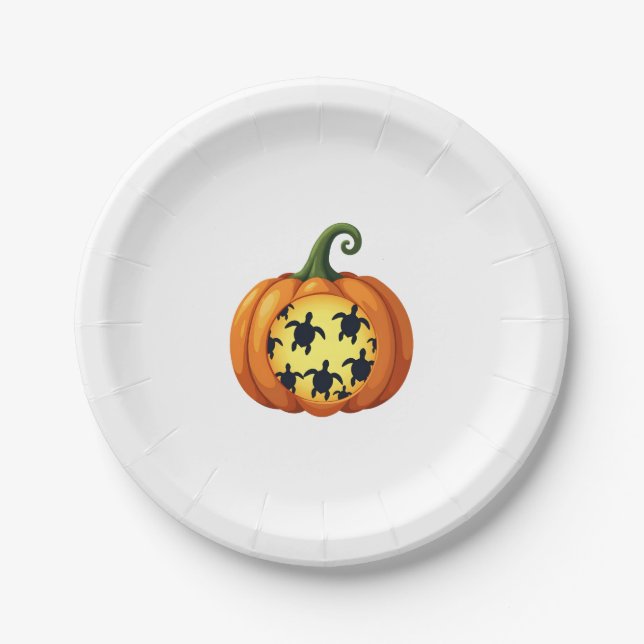 Plato De Papel Halloween Shireen Calabaza Mar Halloween Costu (Anverso)