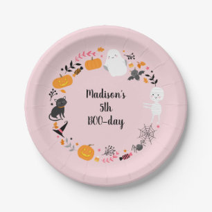 Plato De Papel Halloween Spooktacular Boo Day Cumpleaños