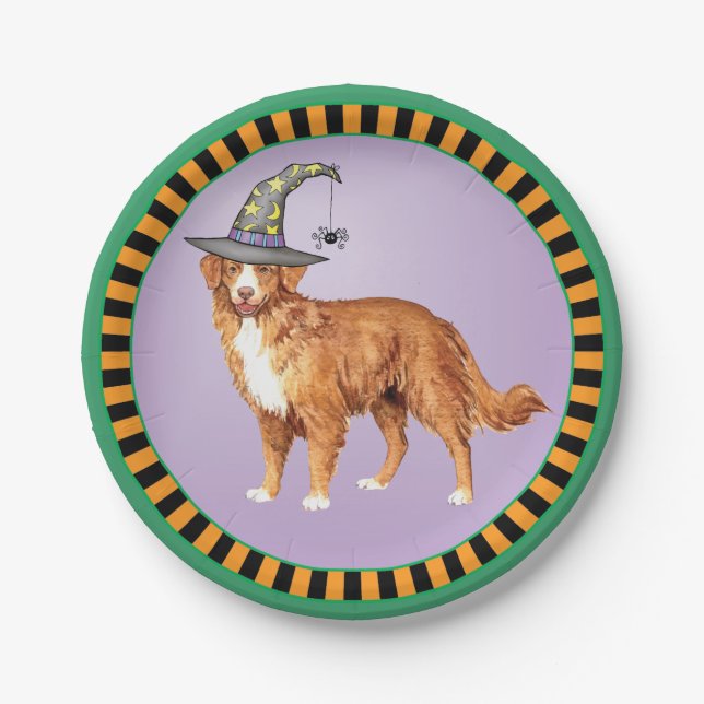 Plato De Papel Halloween Toller (Anverso)