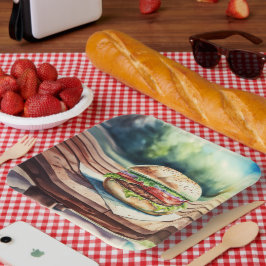 Plato De Papel Hamburger